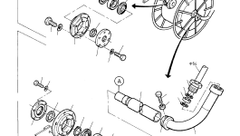 Опора подшипника 761 236 73 Komatsu