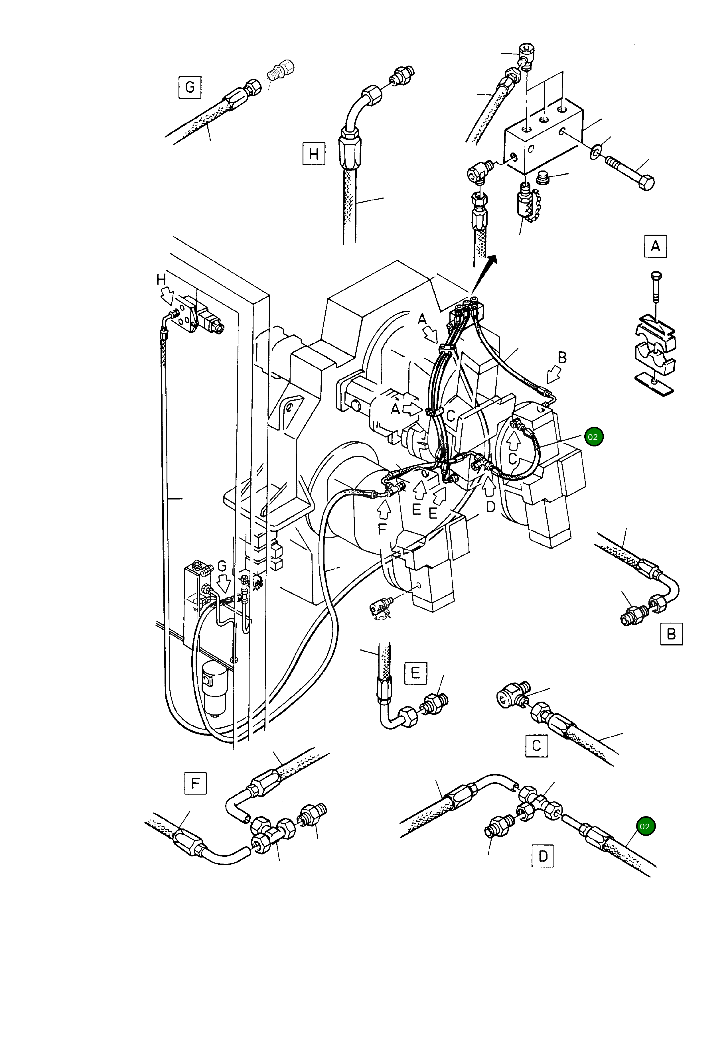 Шланг в сборе DN 16 X 480 551 146 40 Komatsu