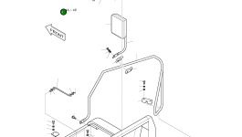 Крышка аккумулятора в сборе 621-03105C Komatsu