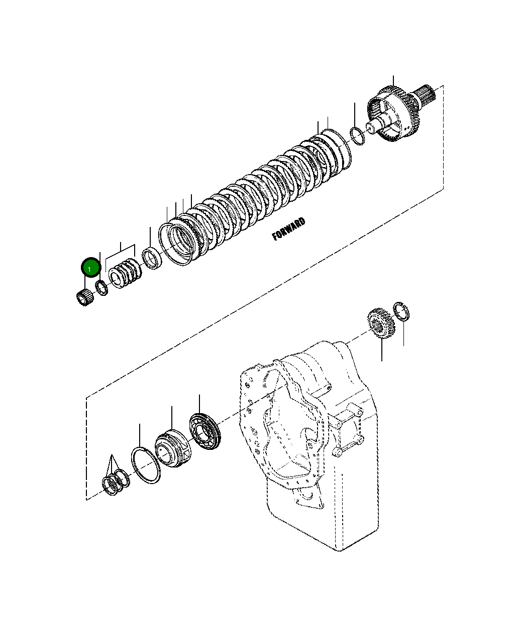 Пилотный подшипник 1213 676 C91 Komatsu
