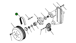 Ремень привода вентилятора 1310 612 H1 Komatsu