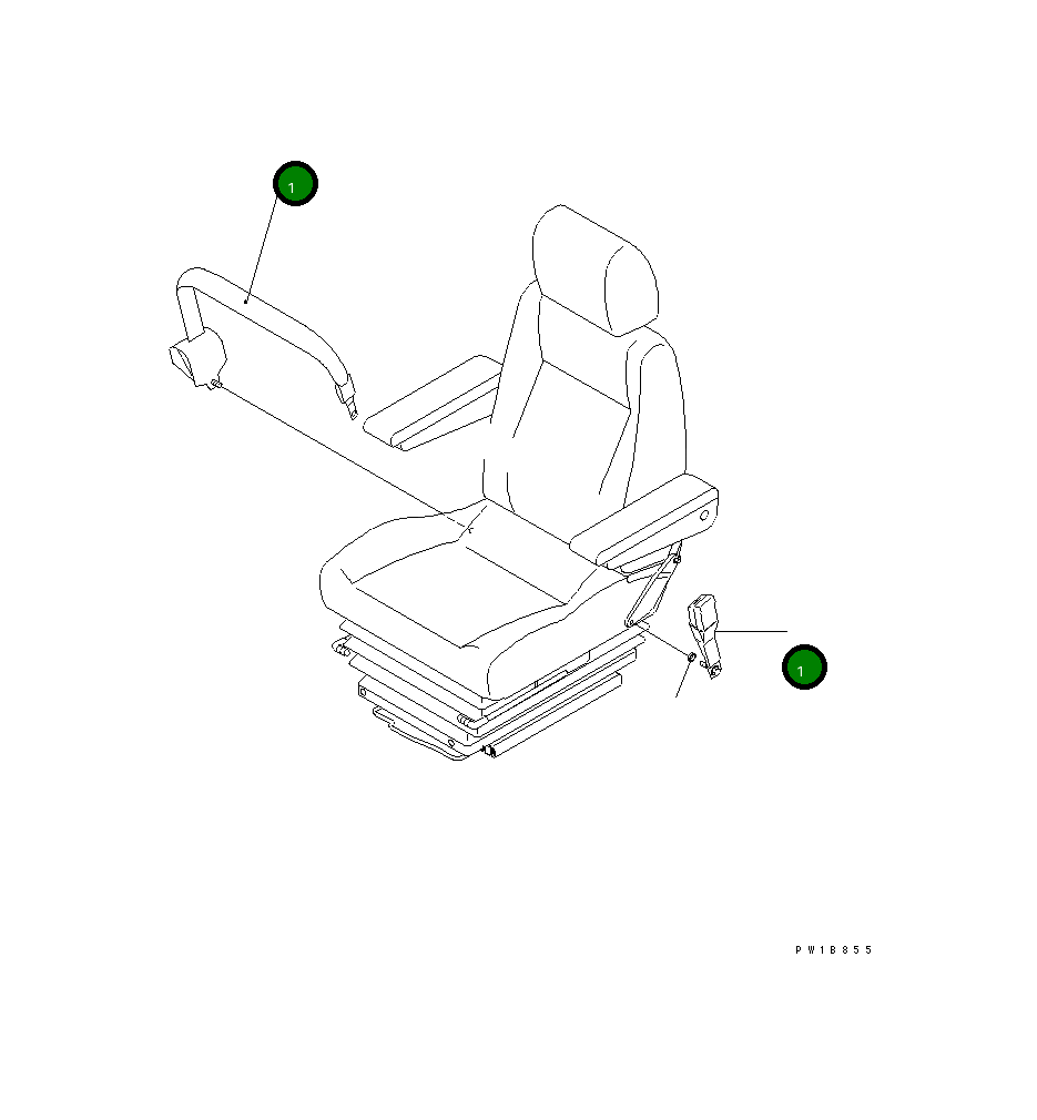 Поясной ремень 22B-57-11812 Komatsu