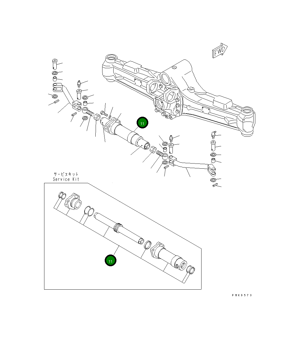 Комплект уплотнений 20E-23-K2770 Komatsu