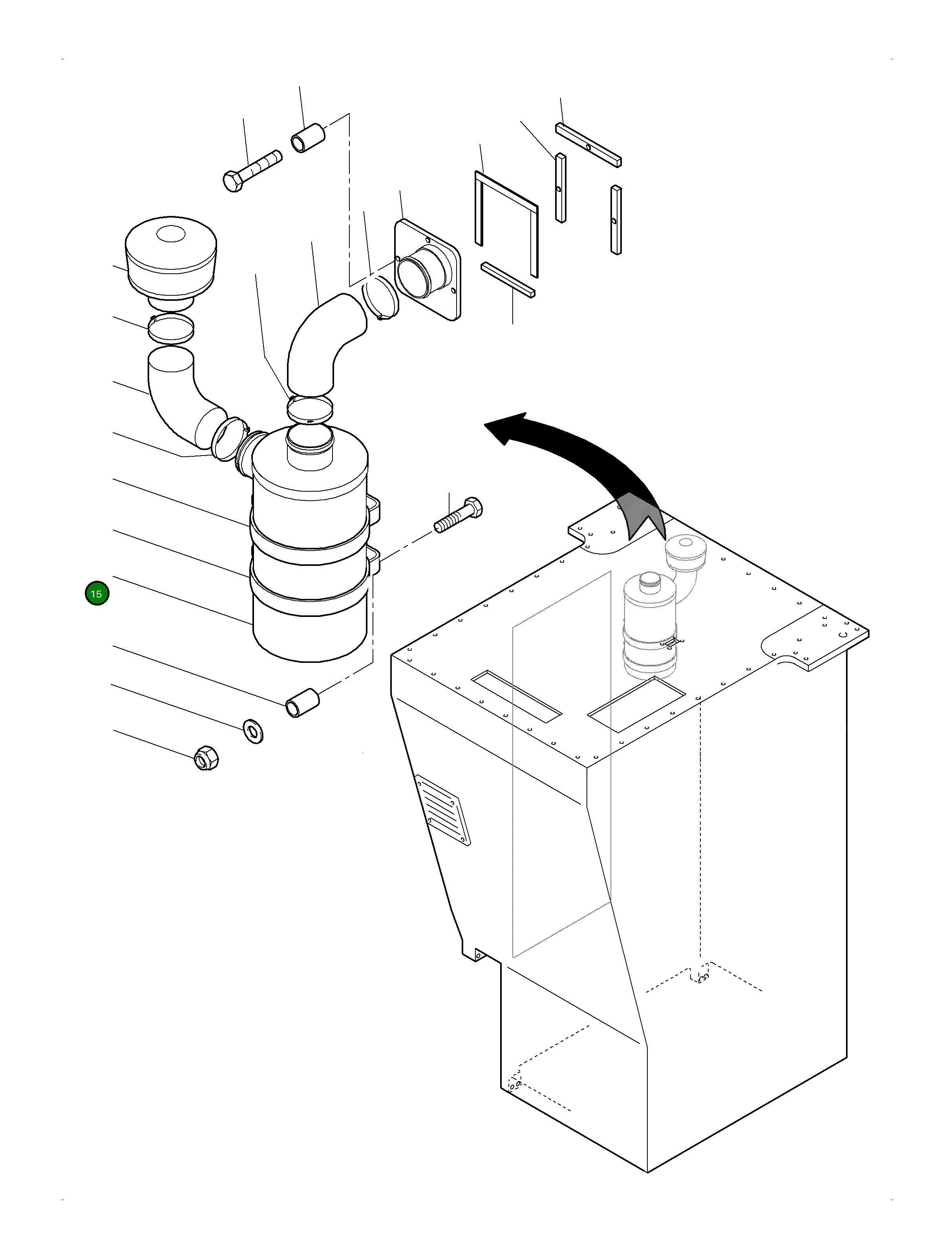 Фильтрующий элемент, в сборе 795 352 73 Komatsu