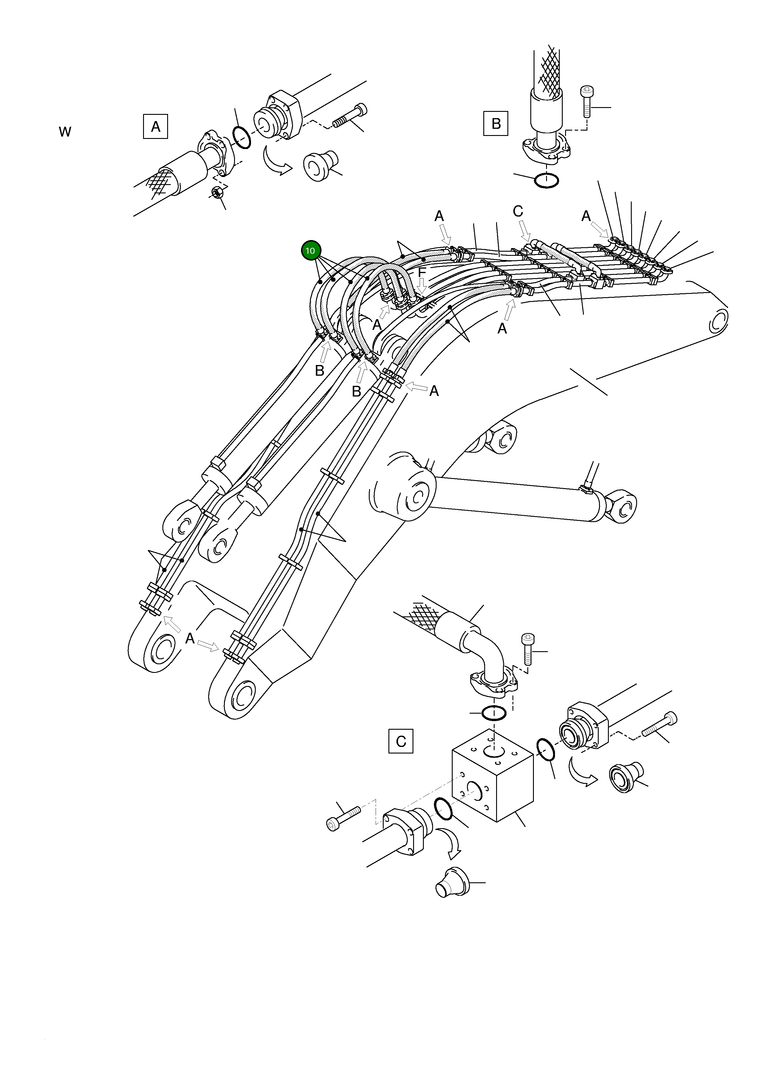 Шланг в сборе DN 50x2200 461 338 40 Komatsu