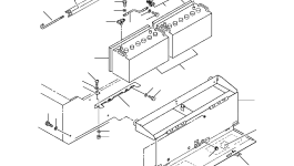 Держатель аккумулятора 416-06-A1110 Komatsu
