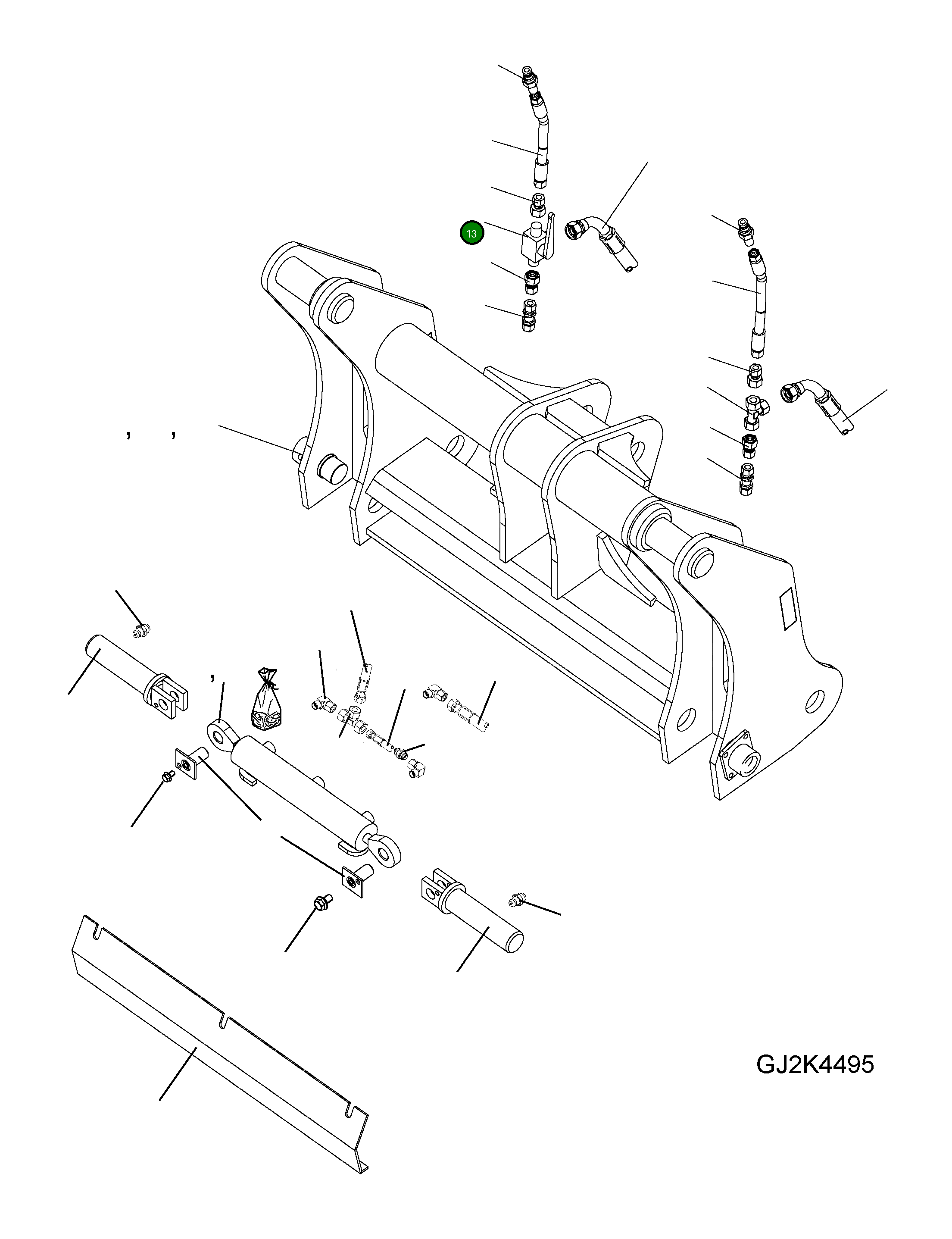 Шаровой клапан 42Y-72-H0P06 Komatsu