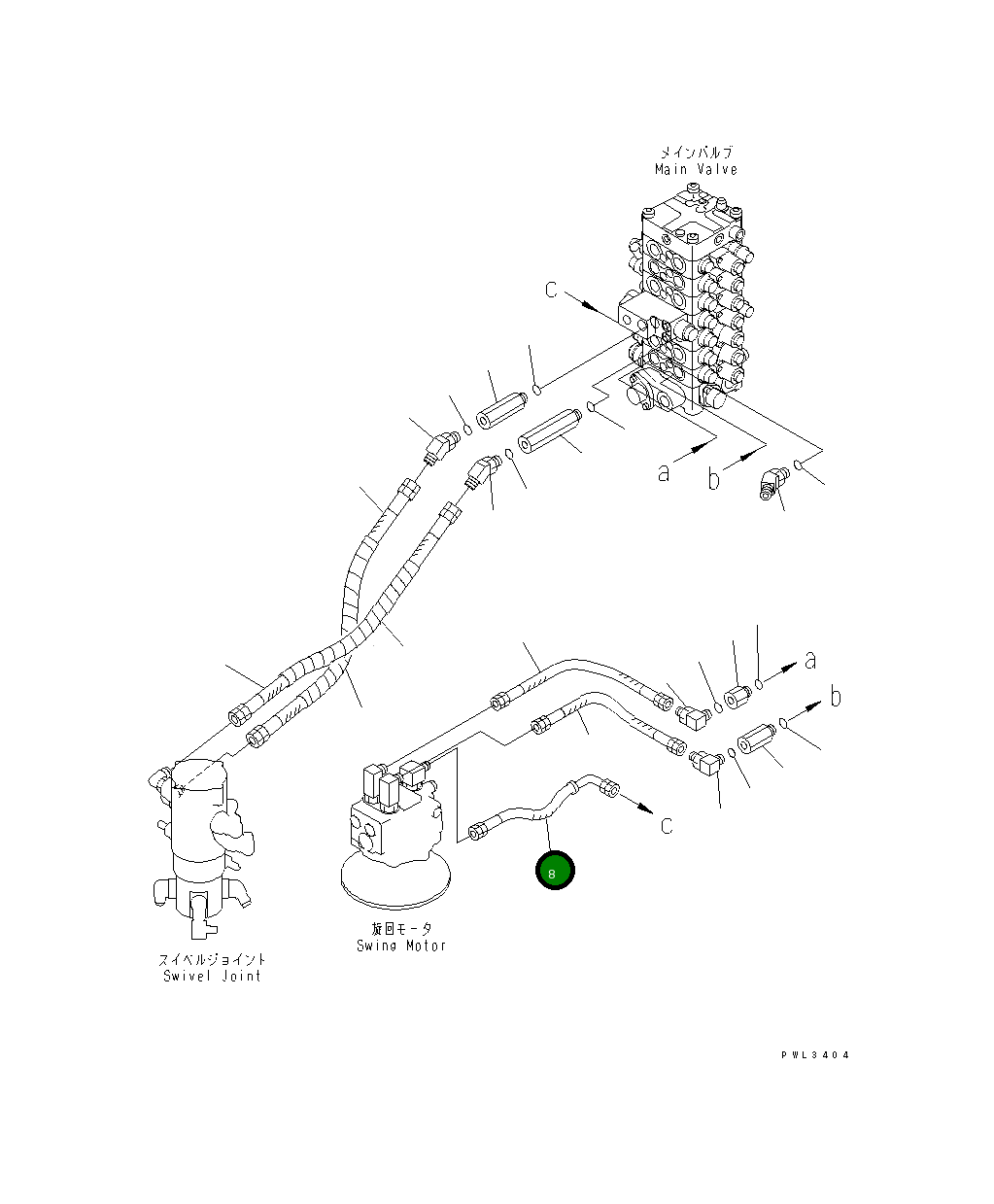 Шланг 300MM 203-62-63910 Komatsu