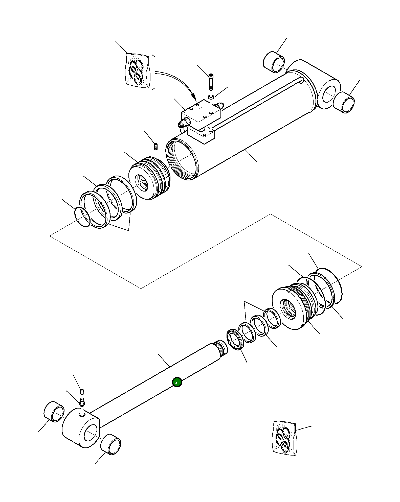 Шток FDG3060395 Komatsu