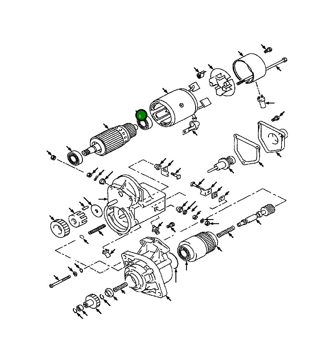 Шариковый подшипник 1308 861 H1 Komatsu