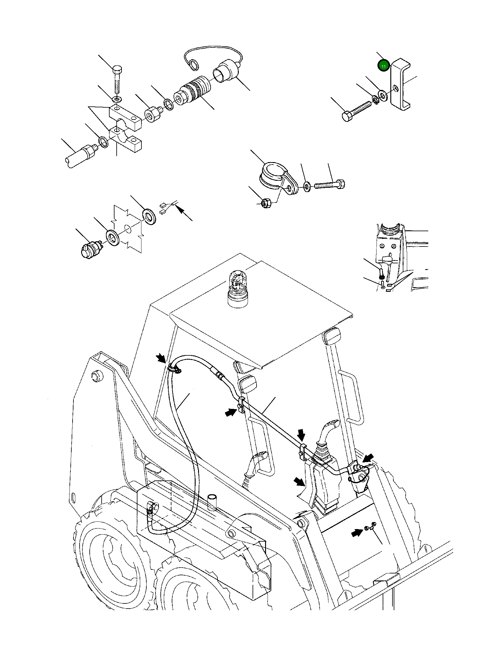 Хомут 500154713 Komatsu
