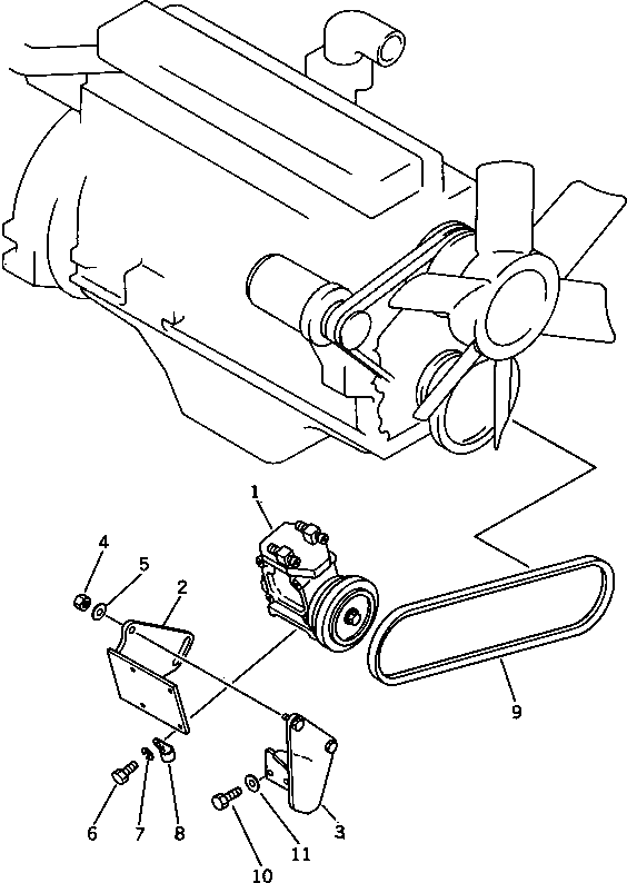 Втулка 205-57-72560 Komatsu