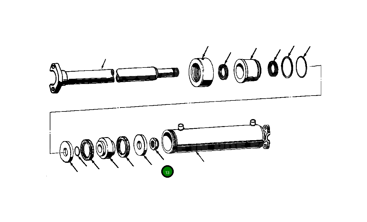 Стопорная гайка 1285 860 H1 Komatsu
