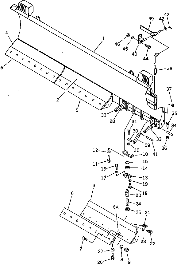 Центральный отвал 419-904-1140 Komatsu