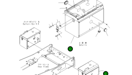 Левый ящик аккумулятора 423-Z94-3270 Komatsu