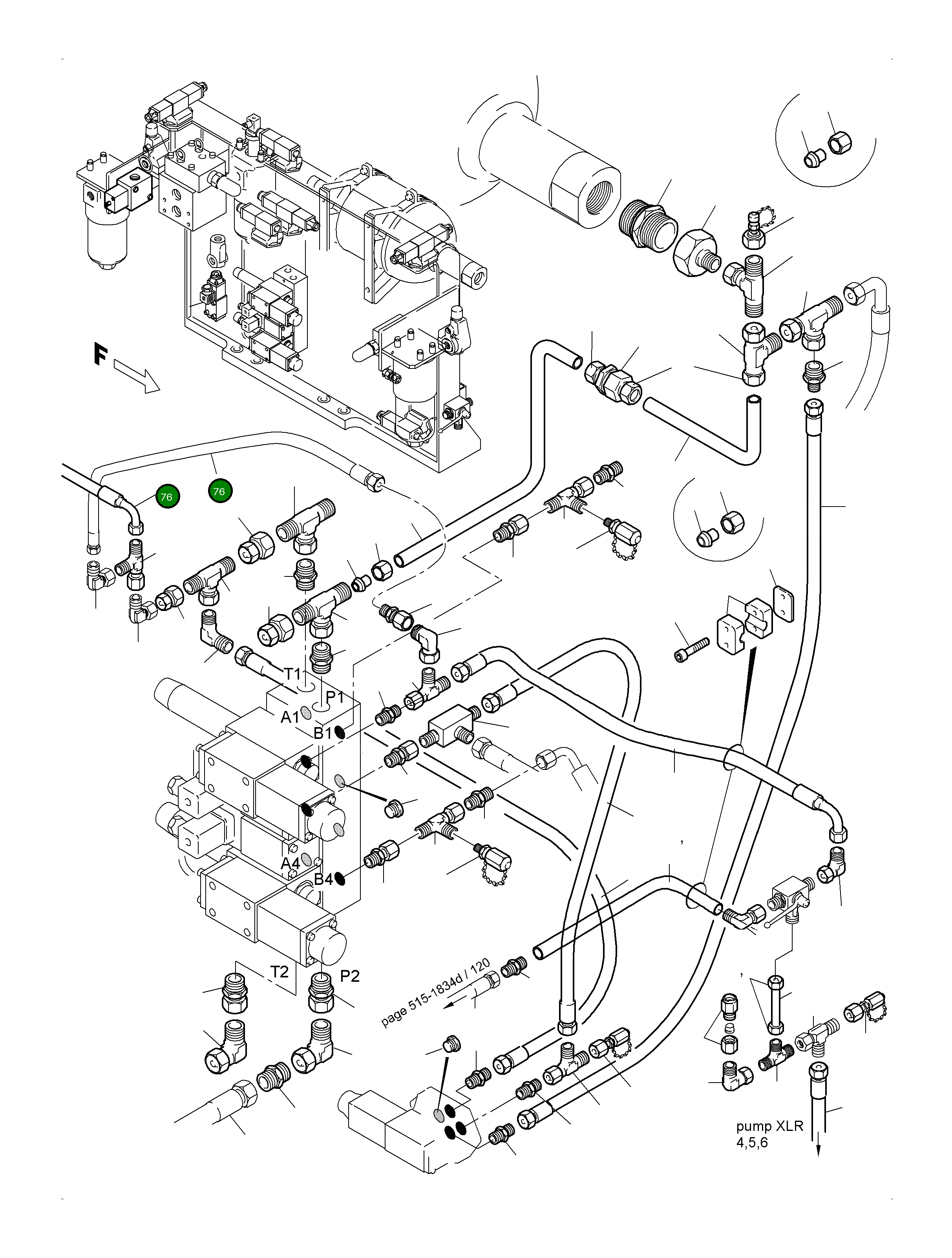 Шланг в сборе DN 08x300 516 307 98 Komatsu