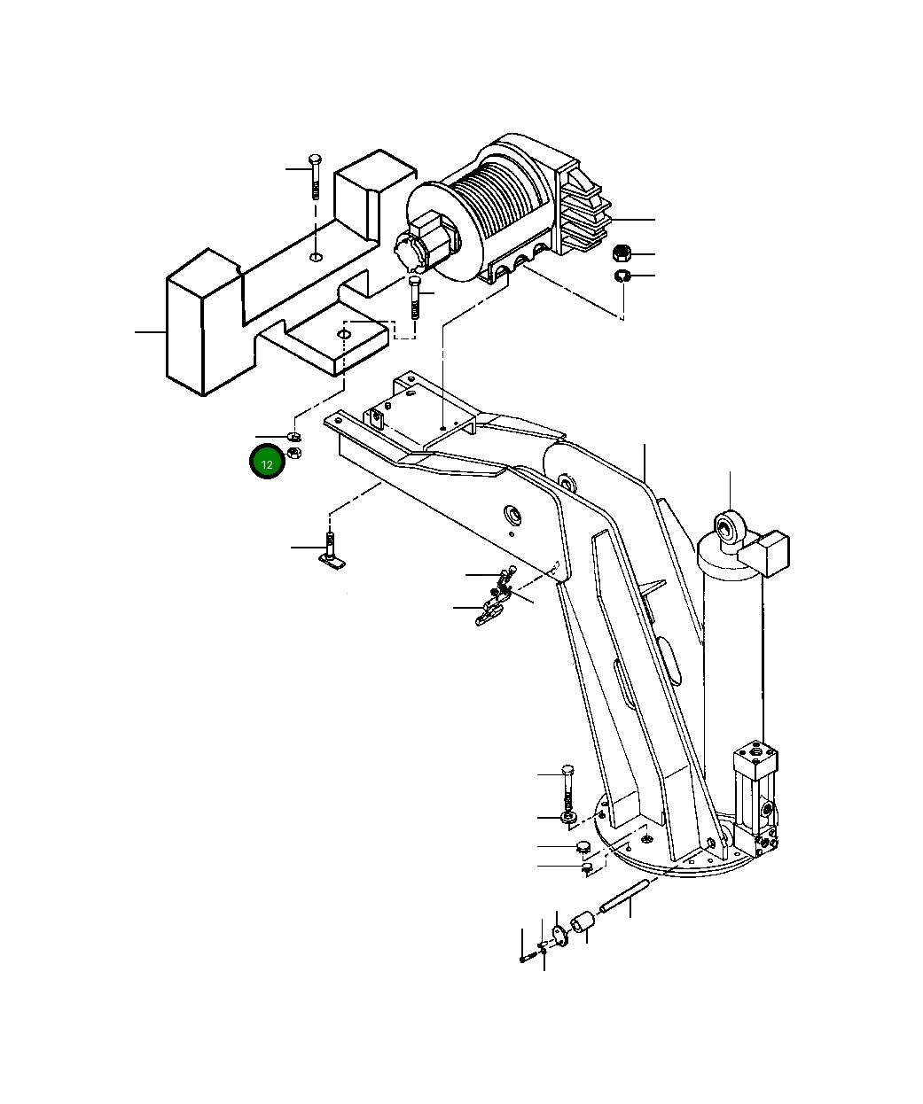 Стопорная гайка 136 030 Komatsu