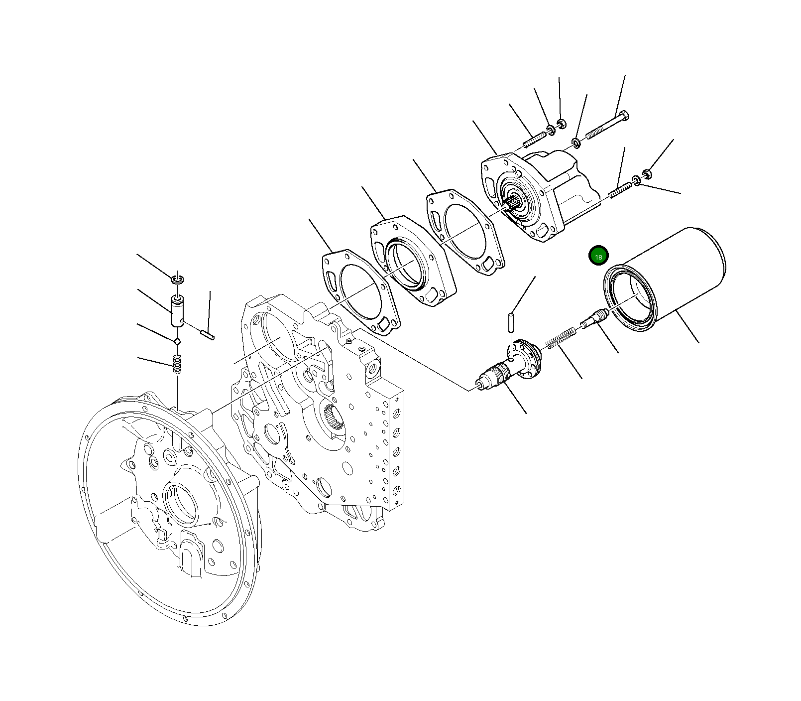 Гайка DG4DM8 Komatsu