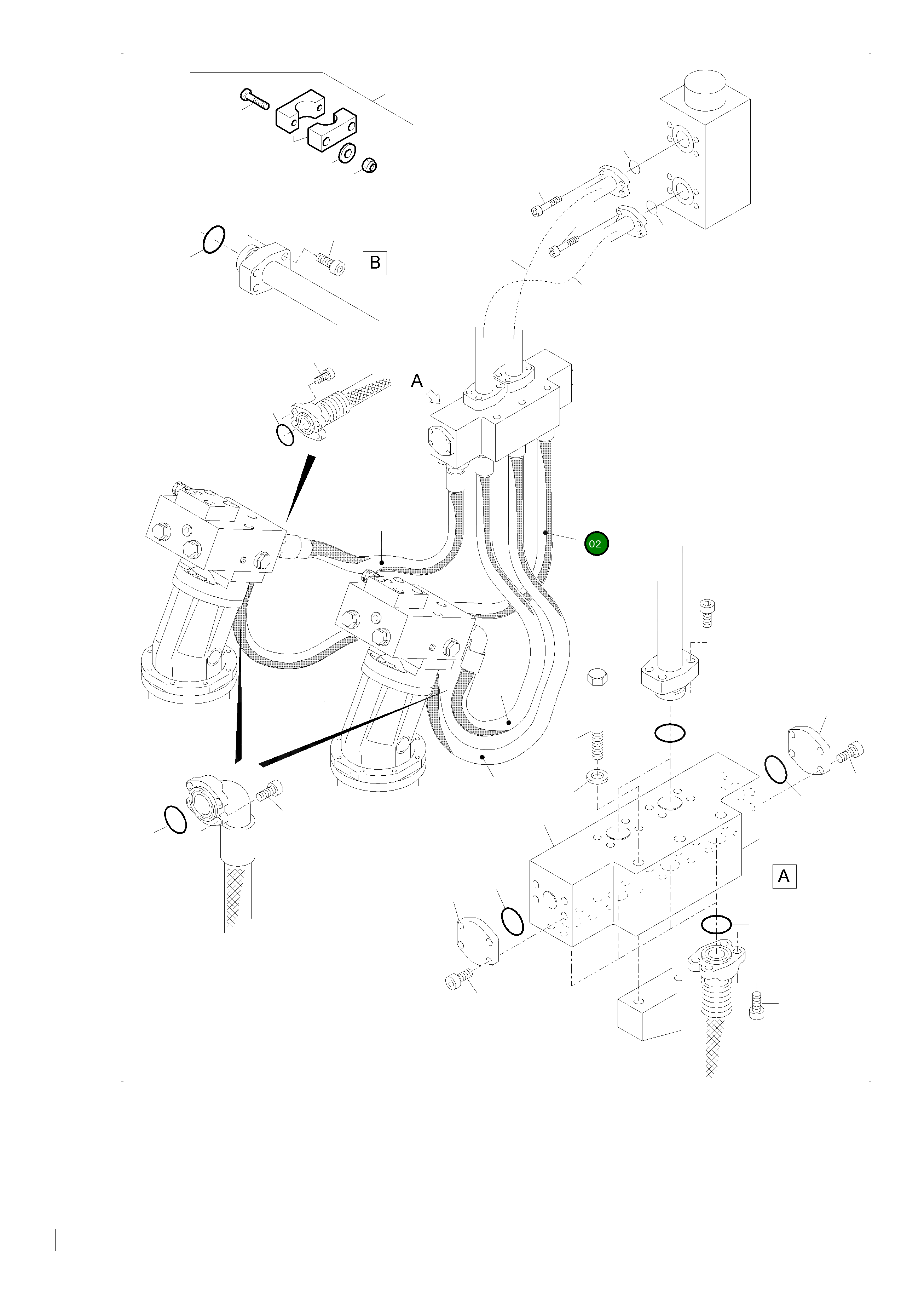 Шланг в сборе DN 40x1600 940 601 40 Komatsu