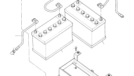 Держатель аккумулятора 3074055M91 Komatsu