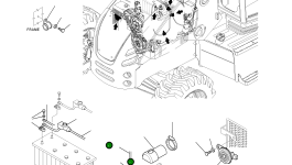 Кабель аккумулятора (+) 42N-06-11112 Komatsu