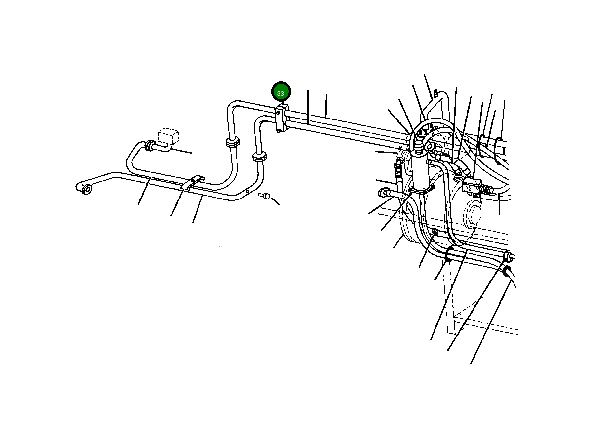 Зажимная штанга трубки ED 3 385 Komatsu