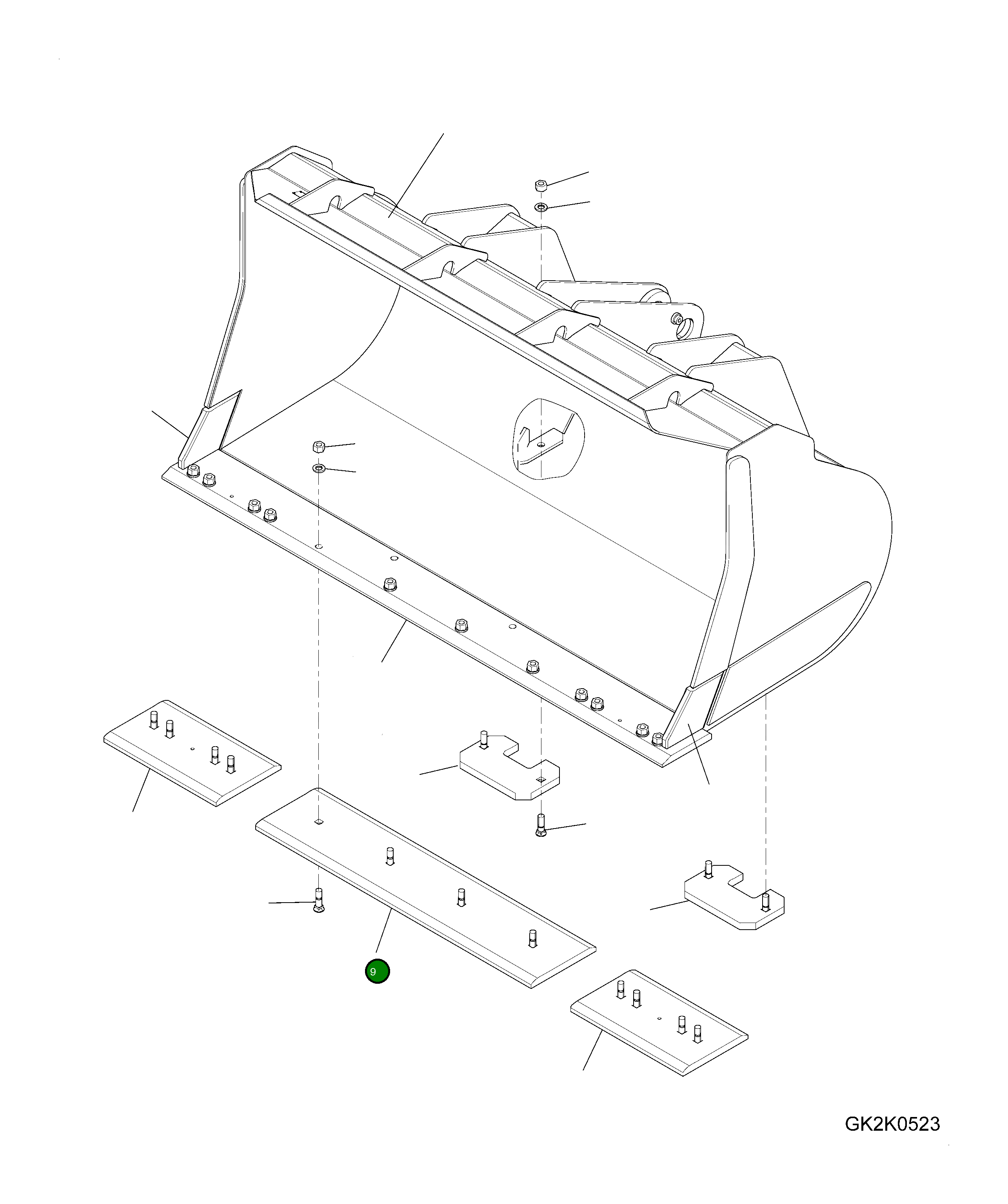 Отвал 419-72-H2A20 Komatsu