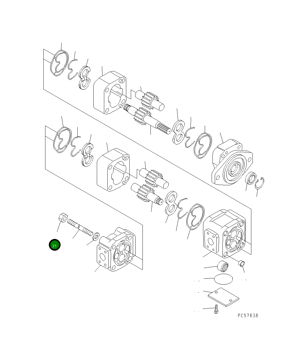Гайка KB93308-14110 Komatsu