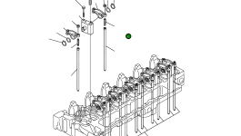 Гайка 6735-41- 5550 Komatsu