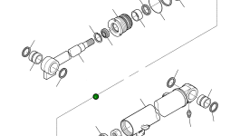 Шток 3F3087057 Komatsu