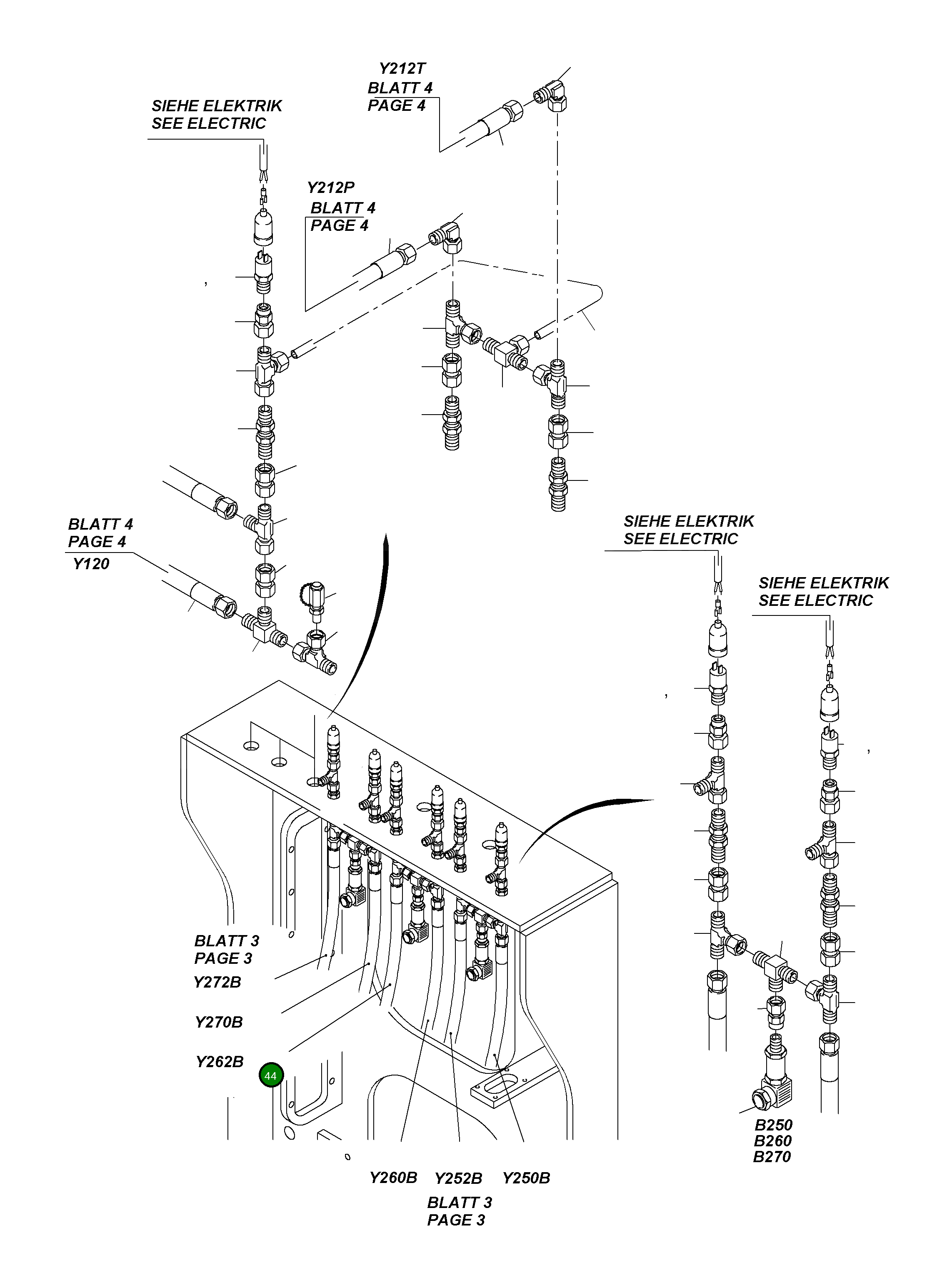 Шланг в сборе DN 10x650 515 552 98 Komatsu