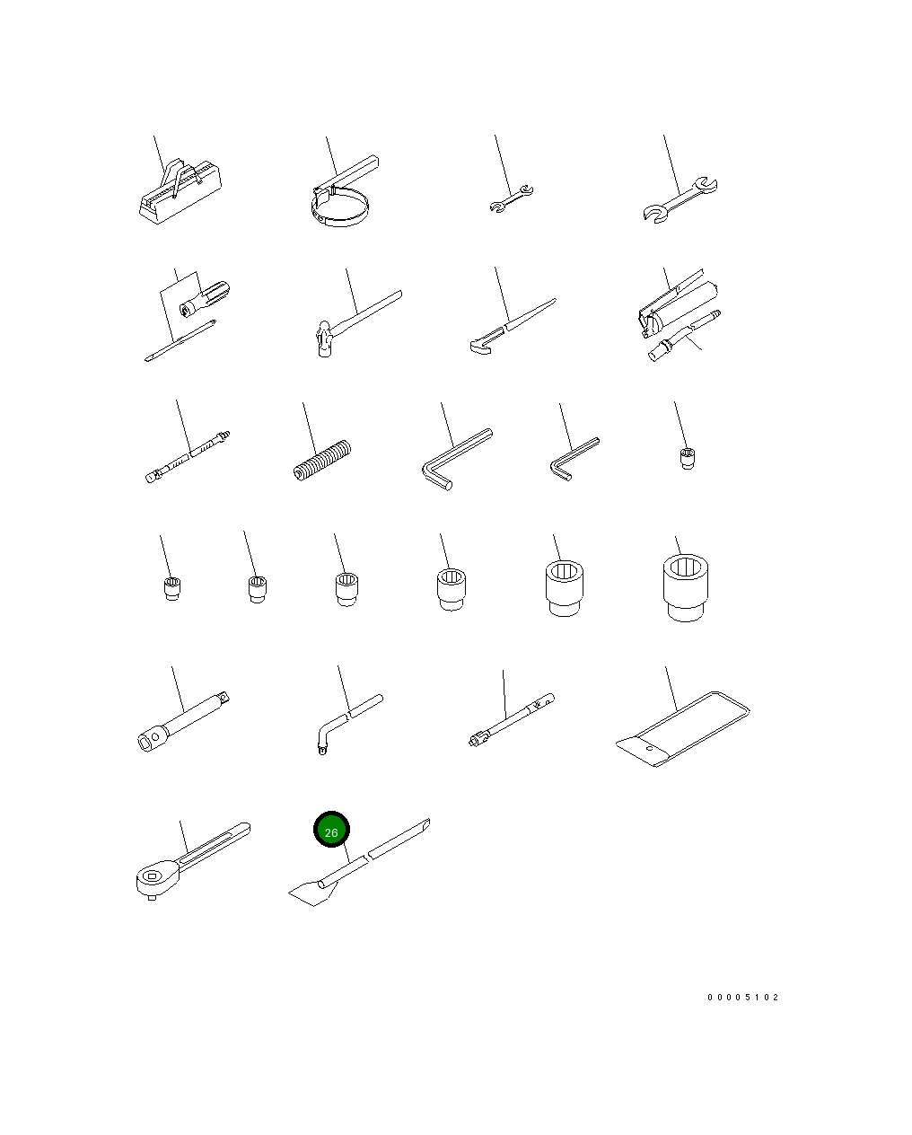 Штанга 8255-70-2432 Komatsu