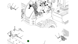 Кабель аккумулятора (+) 42N-06-11110 Komatsu