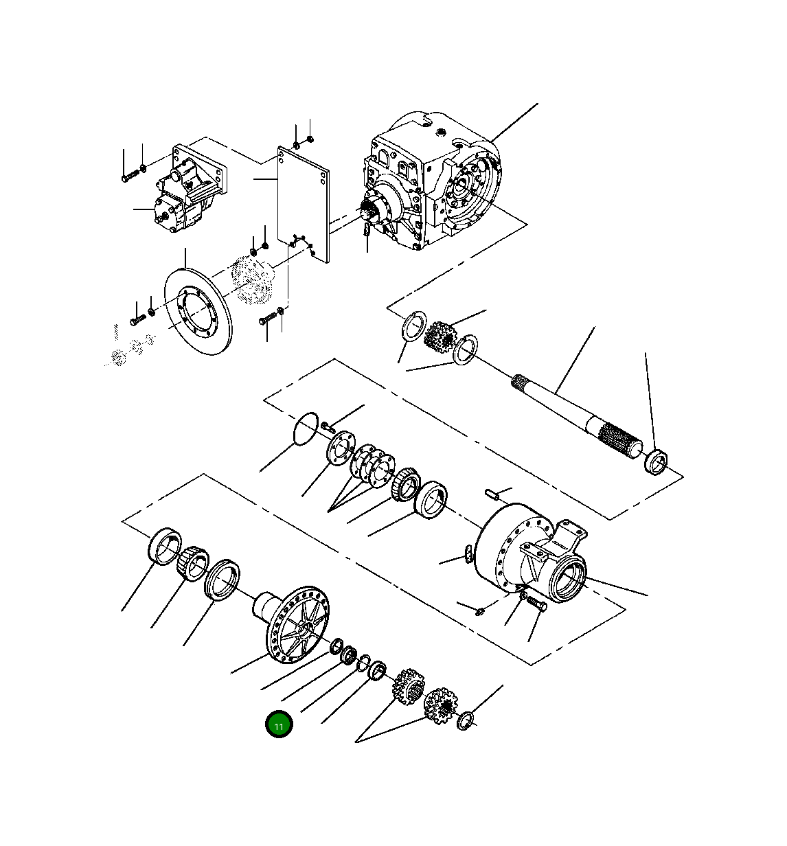 Сферический роликовый подшипник 1286 766 H91 Komatsu
