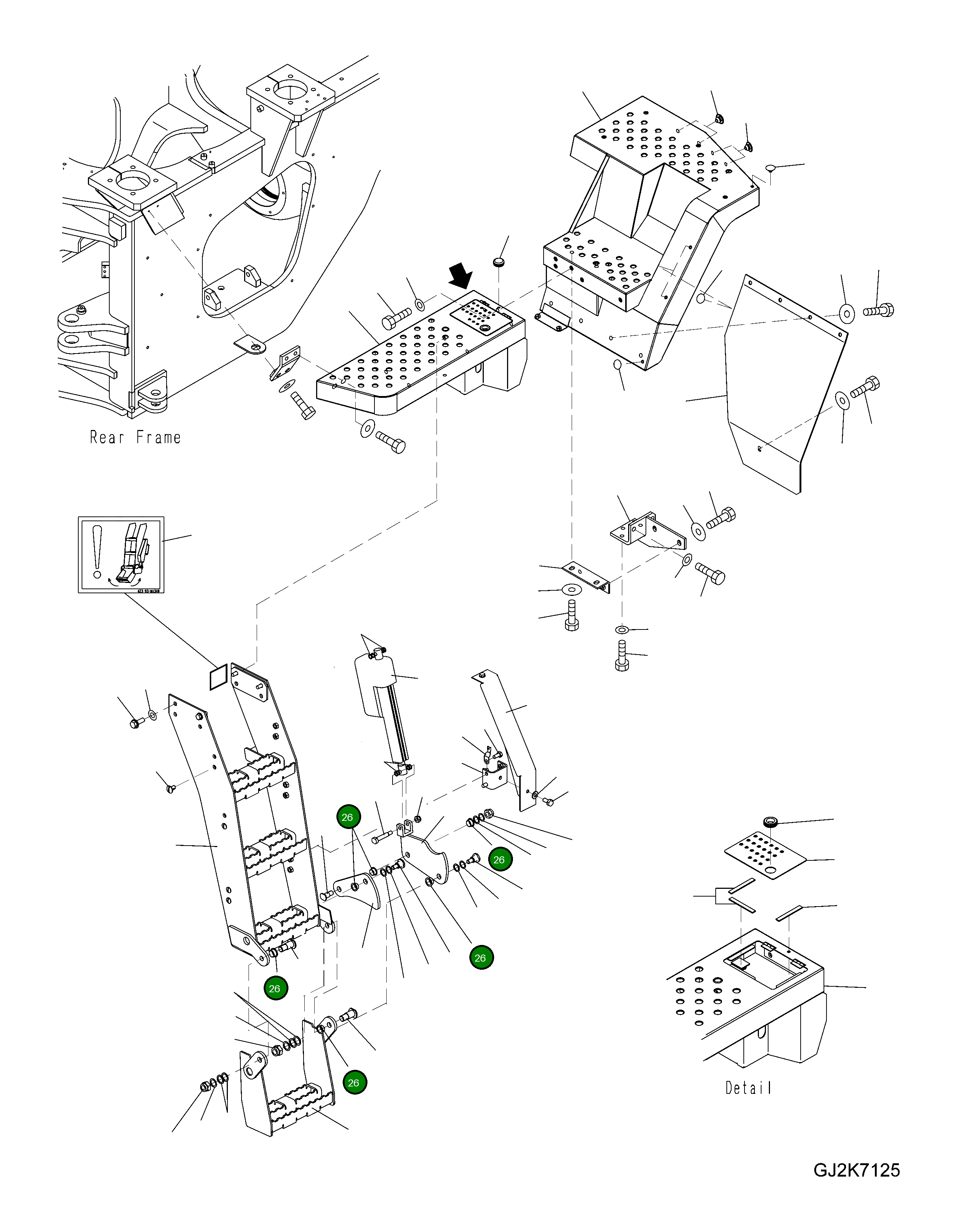 Подшипник ползуна 423-09-H4490 Komatsu