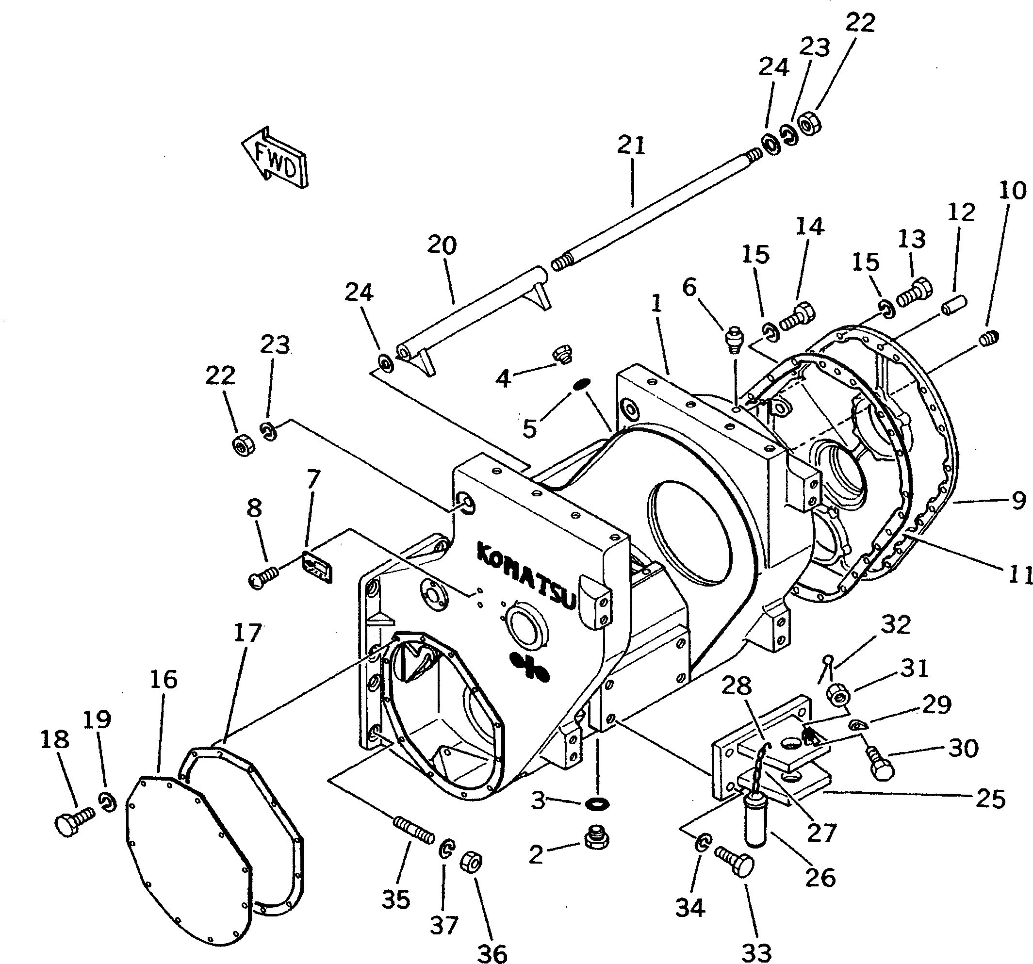 Прокладка 130-961-1650 Komatsu