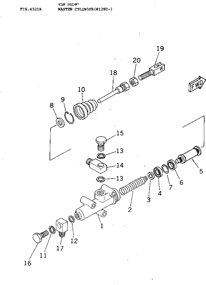 Ремкомплект 21E-43-05010 Komatsu