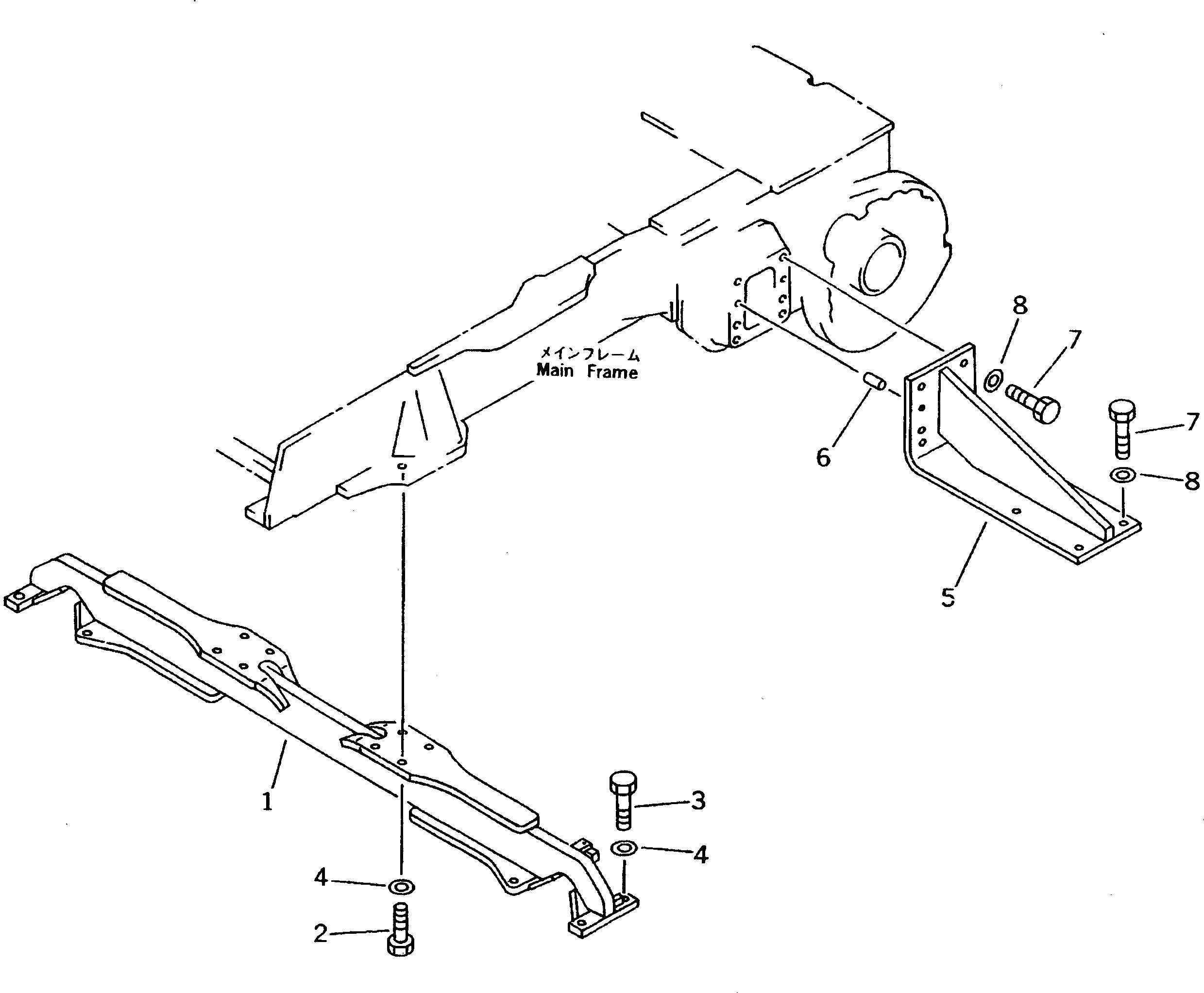 Кронштейн 11G-C70-5120 Komatsu