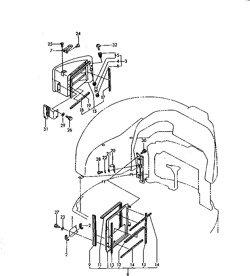 Стойка YM172175-65940 Komatsu