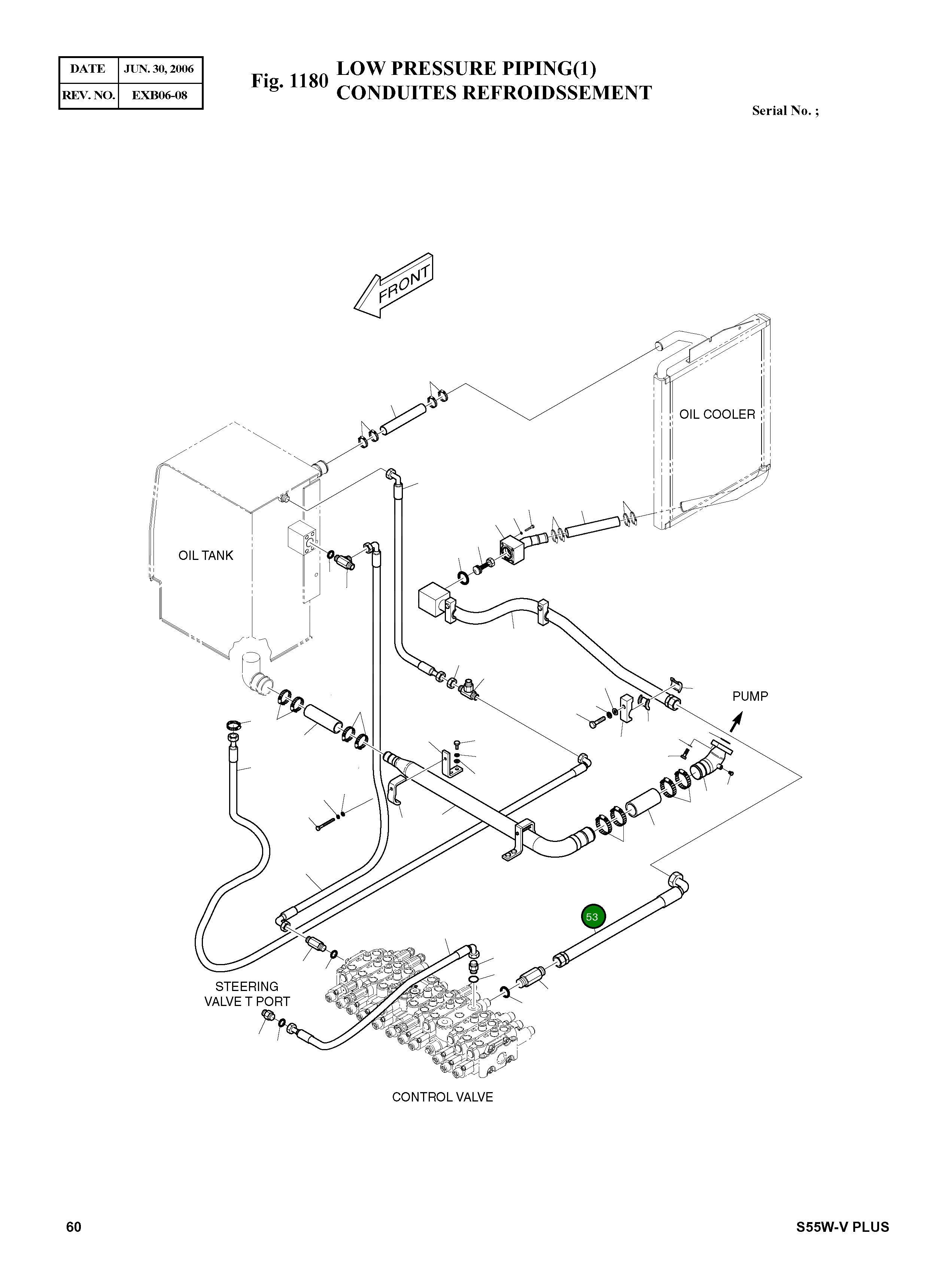 Шланг PF1-620L DS2055756 Komatsu