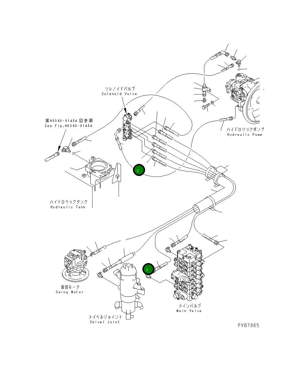 Шланг 1100MM 203-62-62761 Komatsu