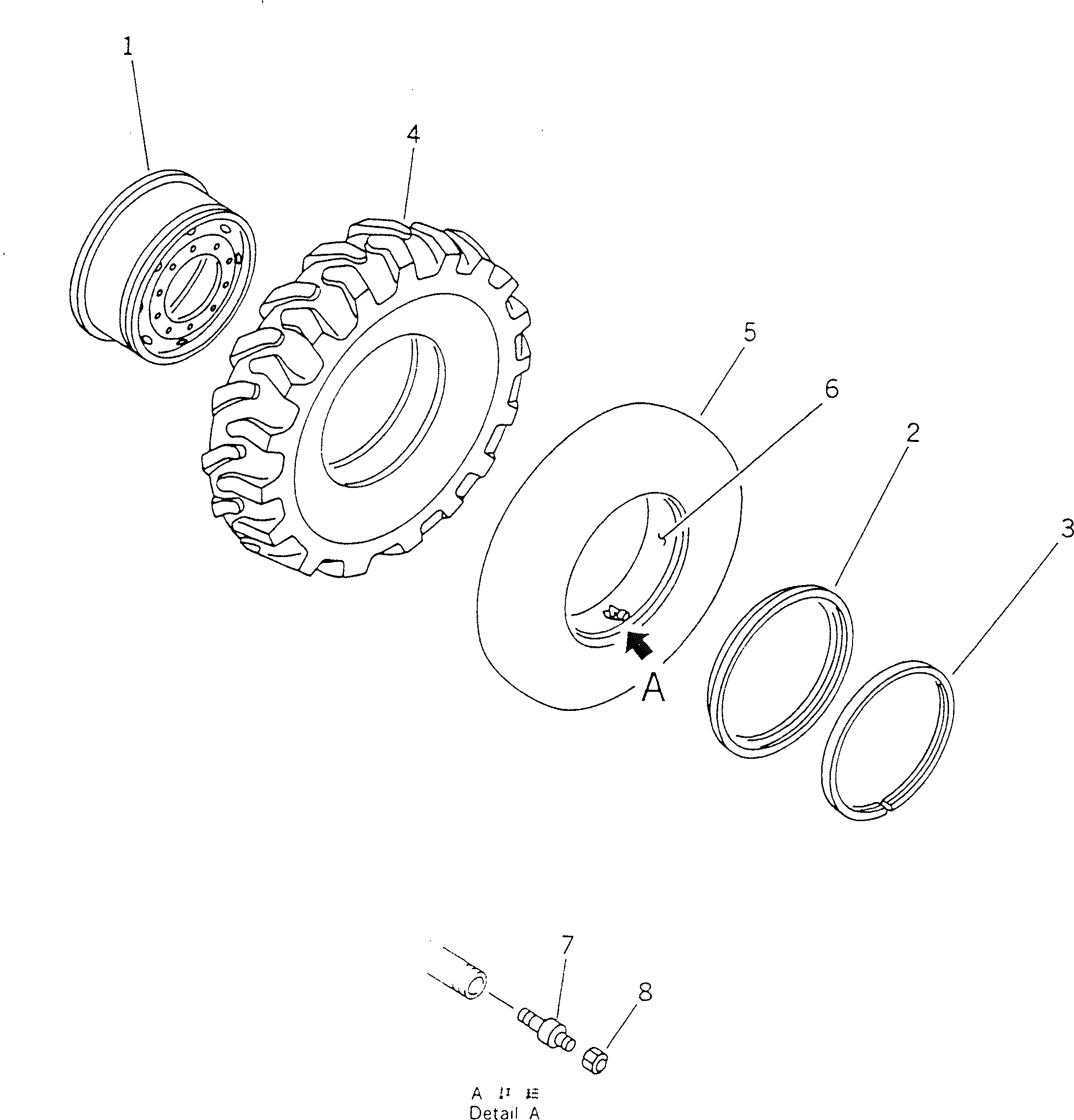 Шина 233-801-3121 Komatsu