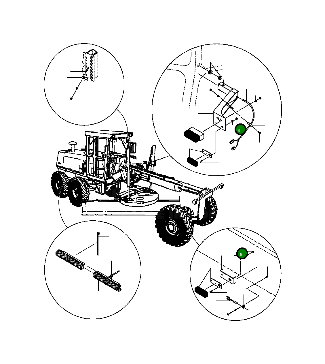 Гайка шестигранная 26 361 Komatsu