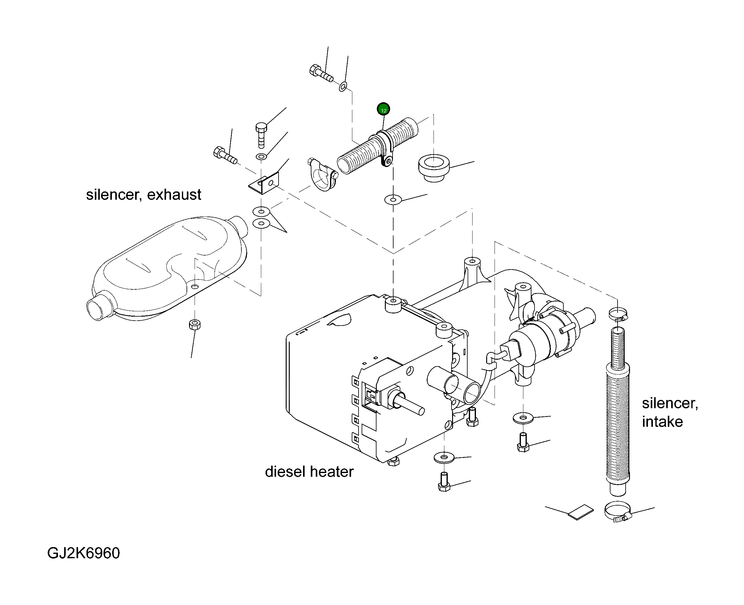 Хомут 20G-04-H0P01 Komatsu