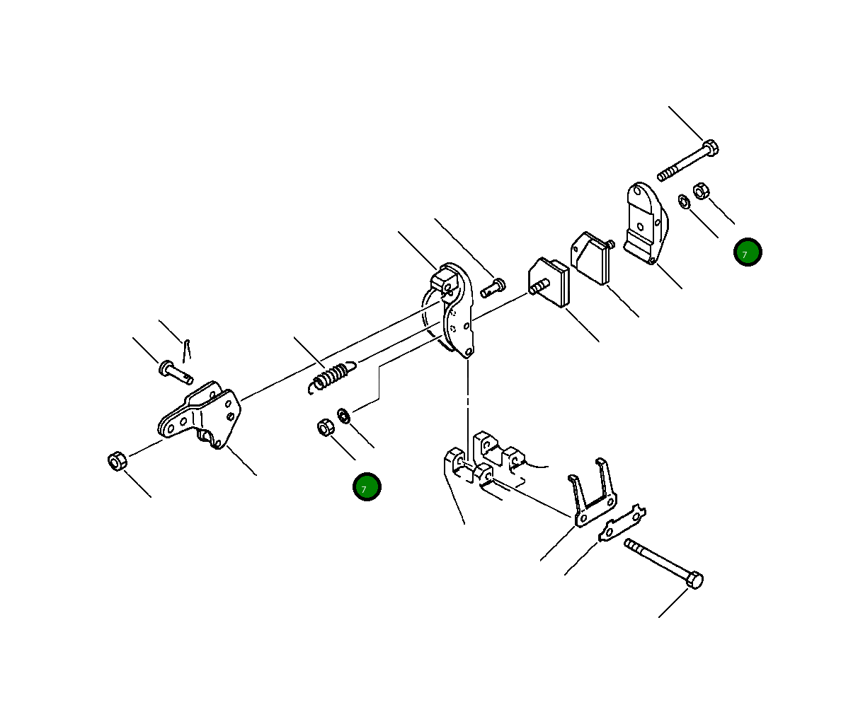 Гайка 423-43-15840 Komatsu
