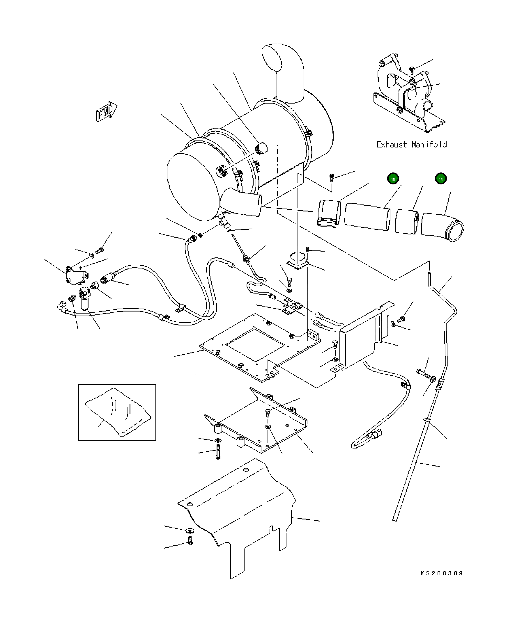 Хомут 207-01-K1590 Komatsu