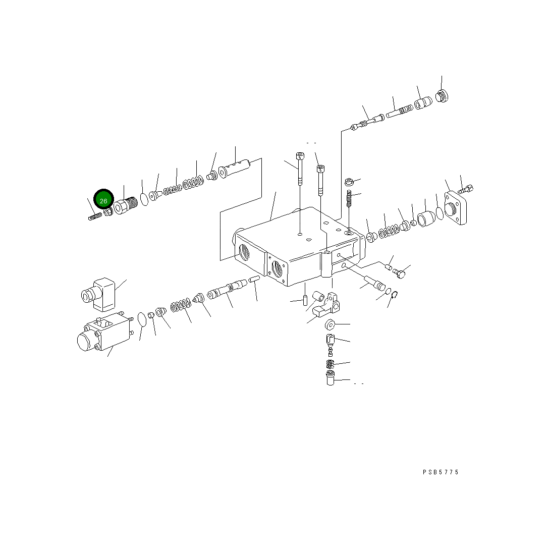 Гайка 21P-60-K4120 Komatsu