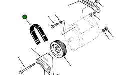 Многоручьевой ремень генератора (5-ручьевой, профиль K) 1304 973 H1 Komatsu