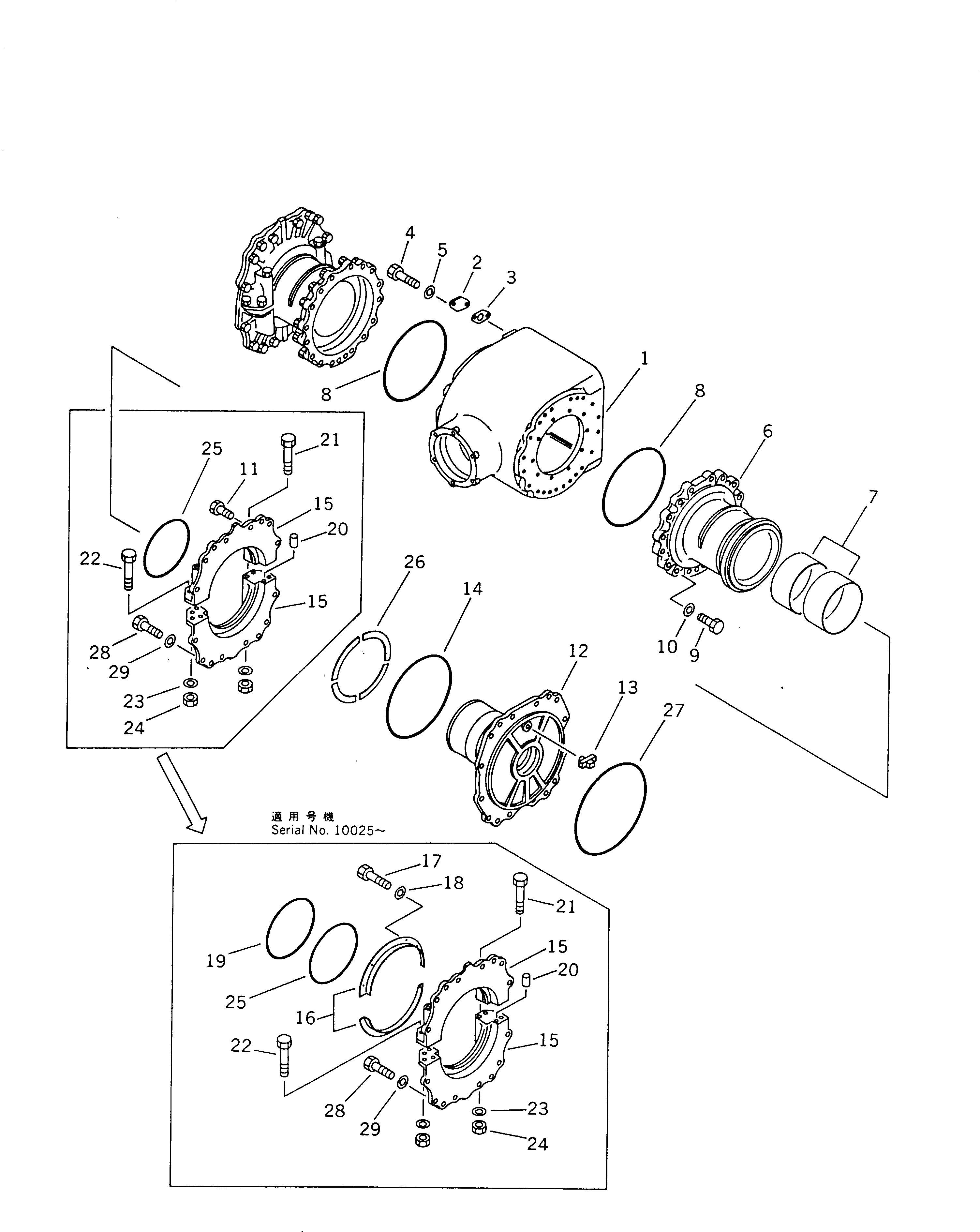 Шайба 23B-22-11350 Komatsu