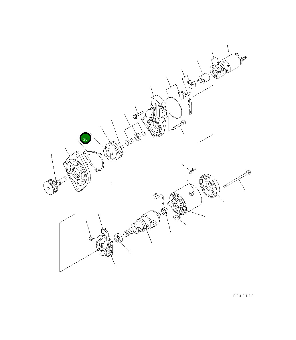 Шариковый подшипник YM171008-77730 Komatsu